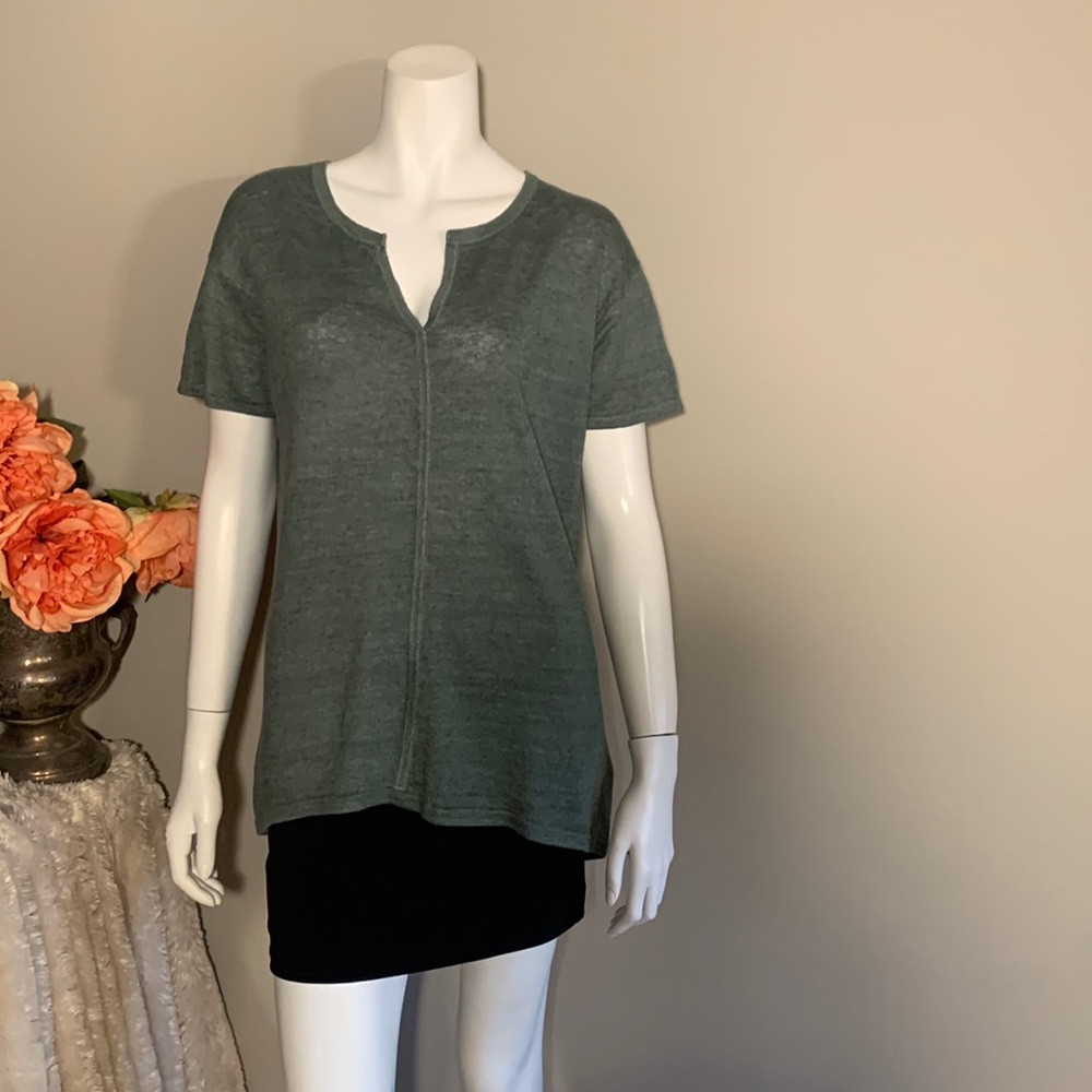 Talbots linen sweater XS